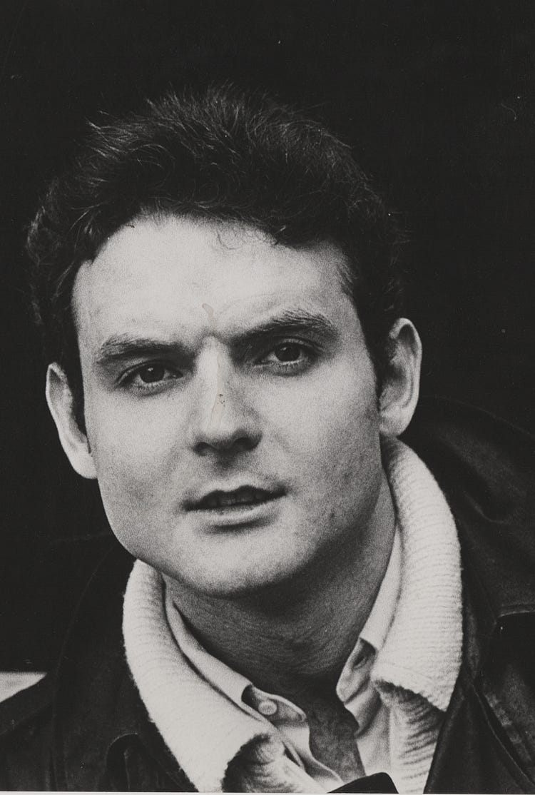 Headshot of Stephen Temperley as a young man taken by John Vere Brown in London